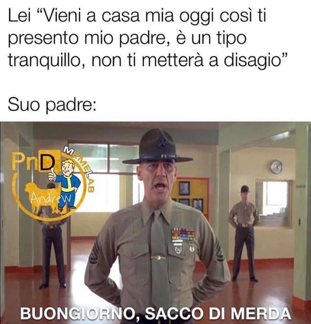 E poi lo vedi con la mazza chiodata in mano e lì capisci che.. *lacrimuccia* che ti sta per uccidere senza pudore e senza un minimo di dignità 