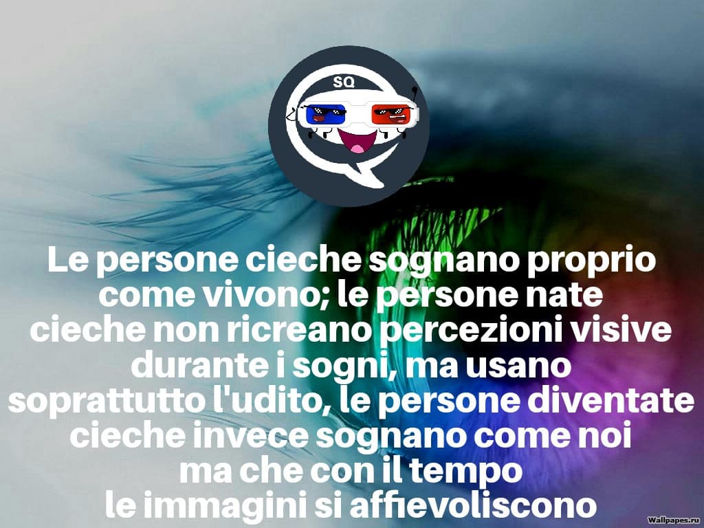 Avete mai conosciuto persone cieche? 