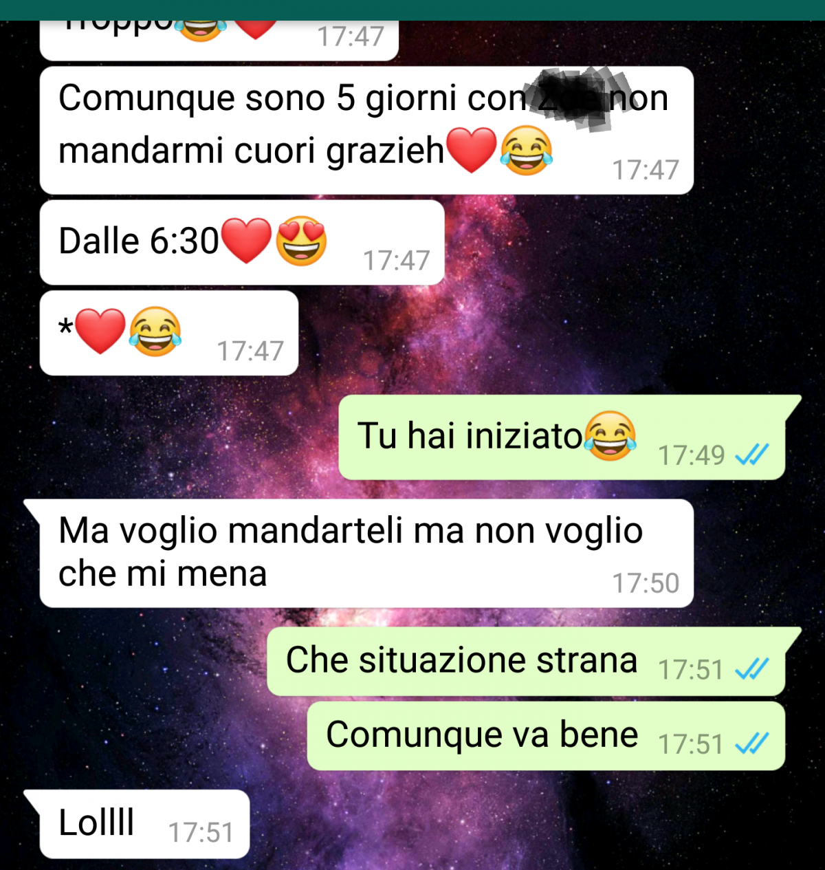 È una situazione abbastanza imbarazzante...