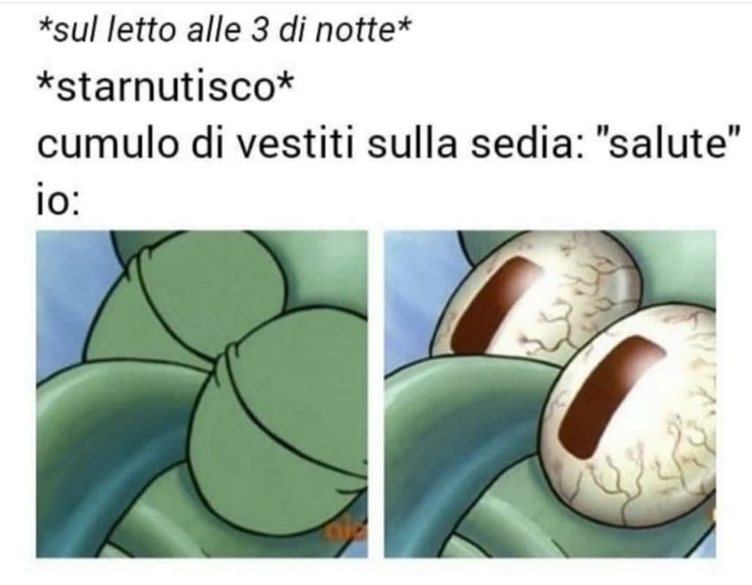 Forse non è poi così bello buttare i vestiti sulla sedia :) 