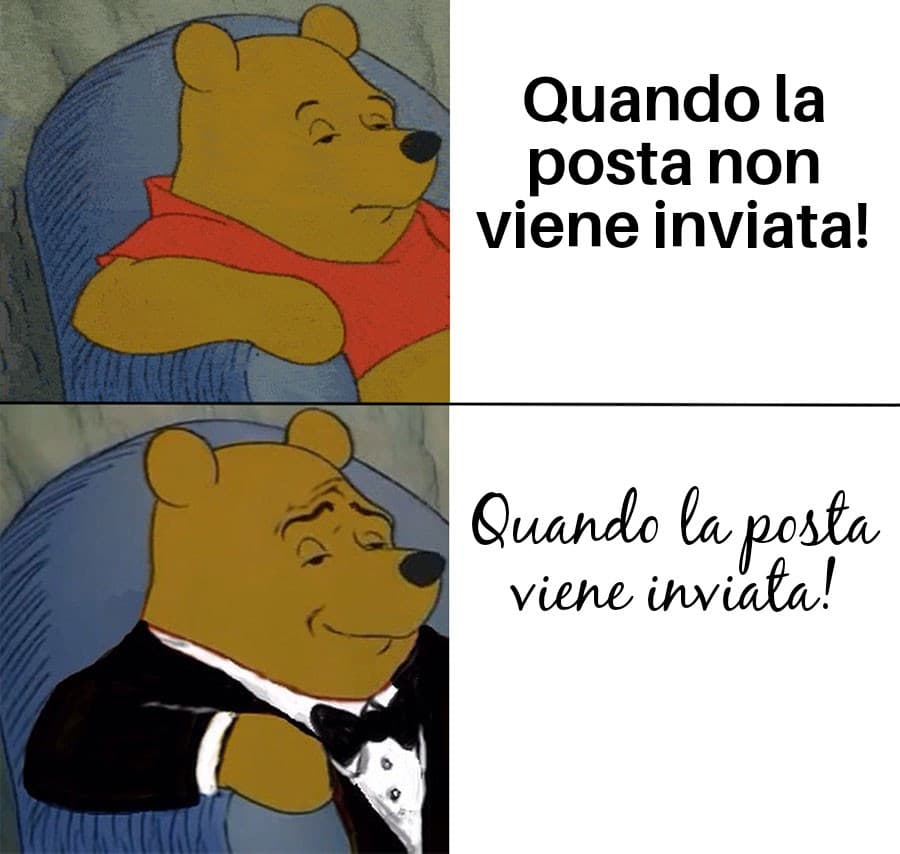 Quando la posta viene inviata!