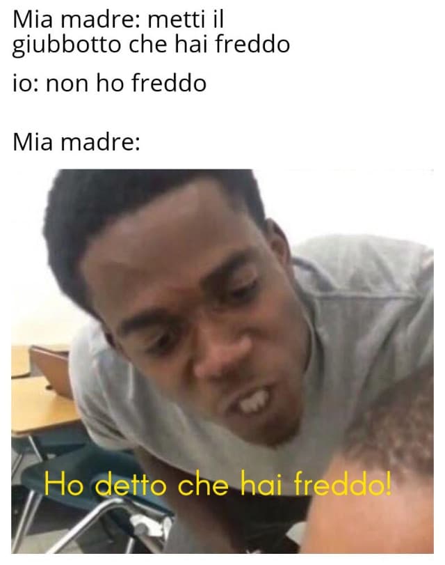 Esattamente così quando avevo 6 anni