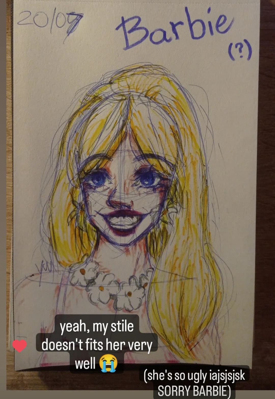 ok, ecco il VERO disegno di Barbie 