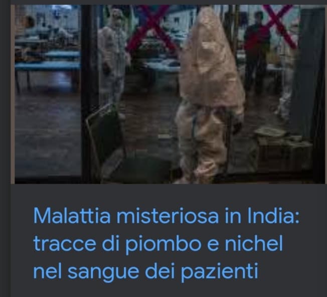 Aggiornamento sulla nuova malattia in India ?