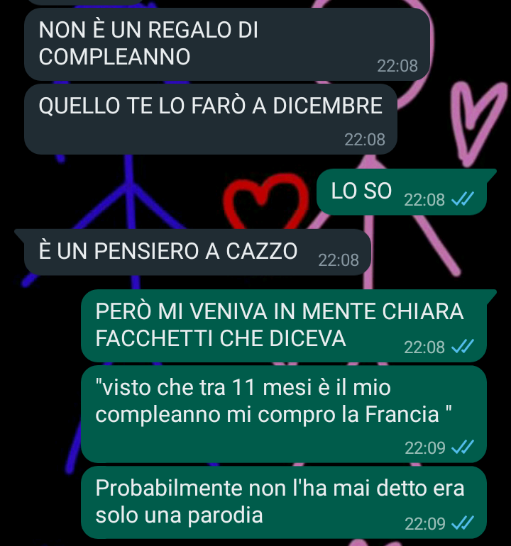 Non era davvero un regalo di compleanno😔