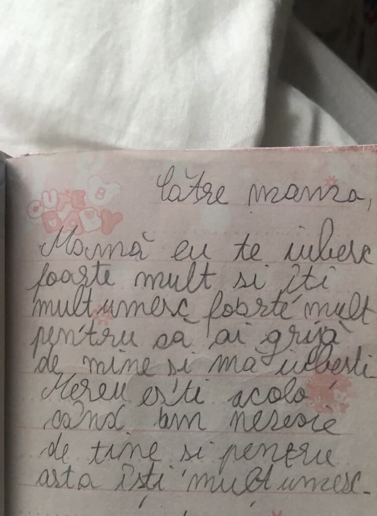 Quello che ho scritto a mia mamma a 6 anni?