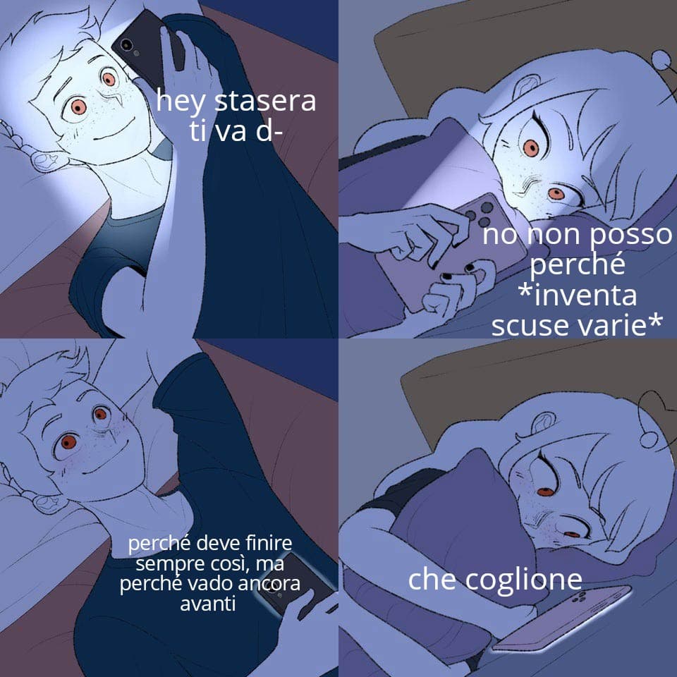 Meme che riassume basilarmente quello che succede fin troppo spesso nella mia vita e che regolarmente mi fa sentire una merda