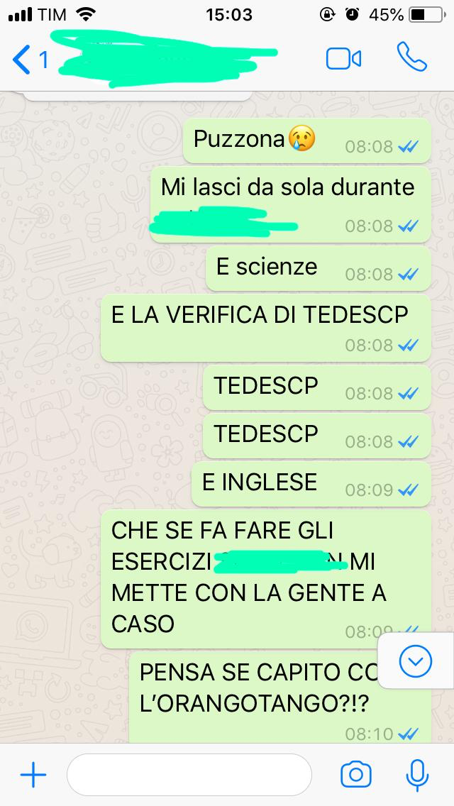 Quando manca la tua compagna di banco...