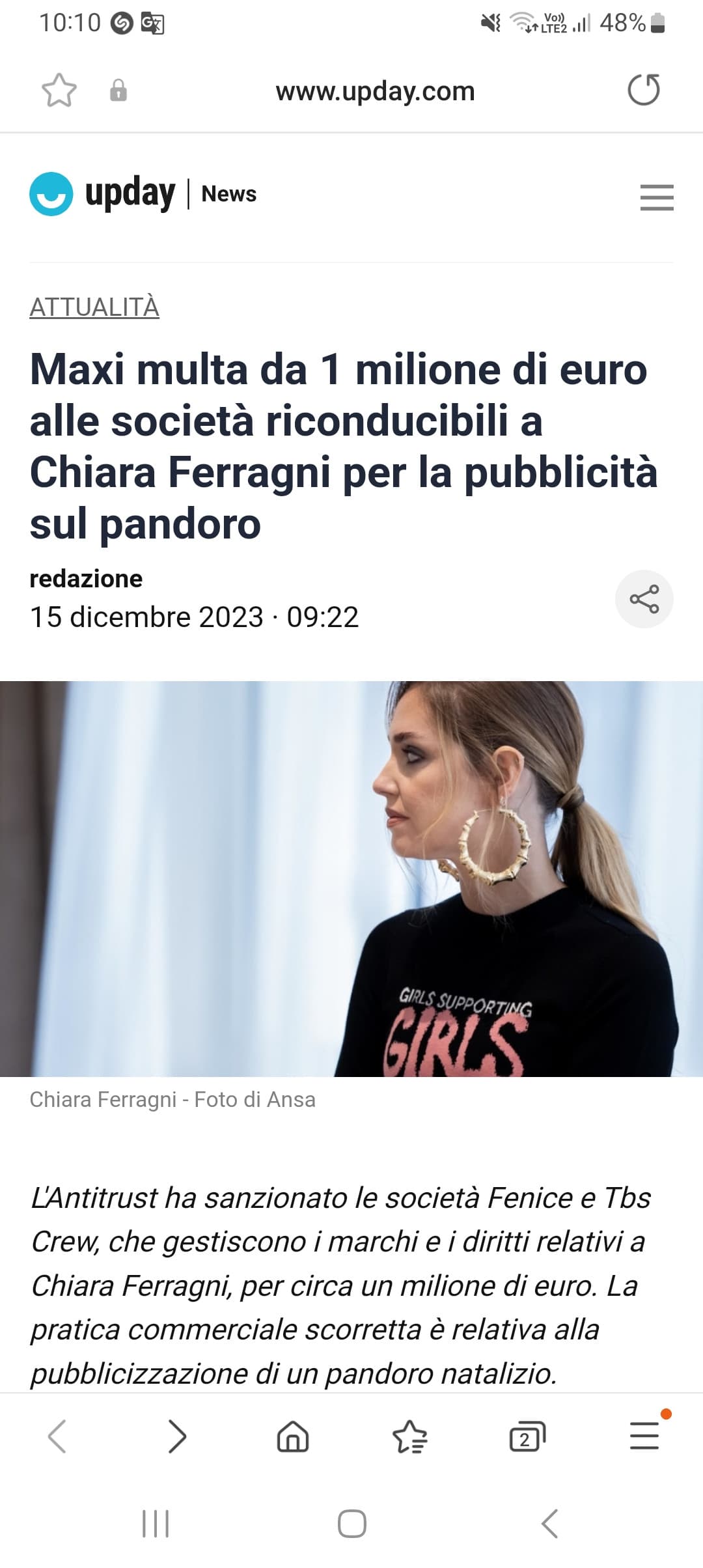 Ed io che nemmeno sapevo che ci fosse anche il pandoro della Ferragni