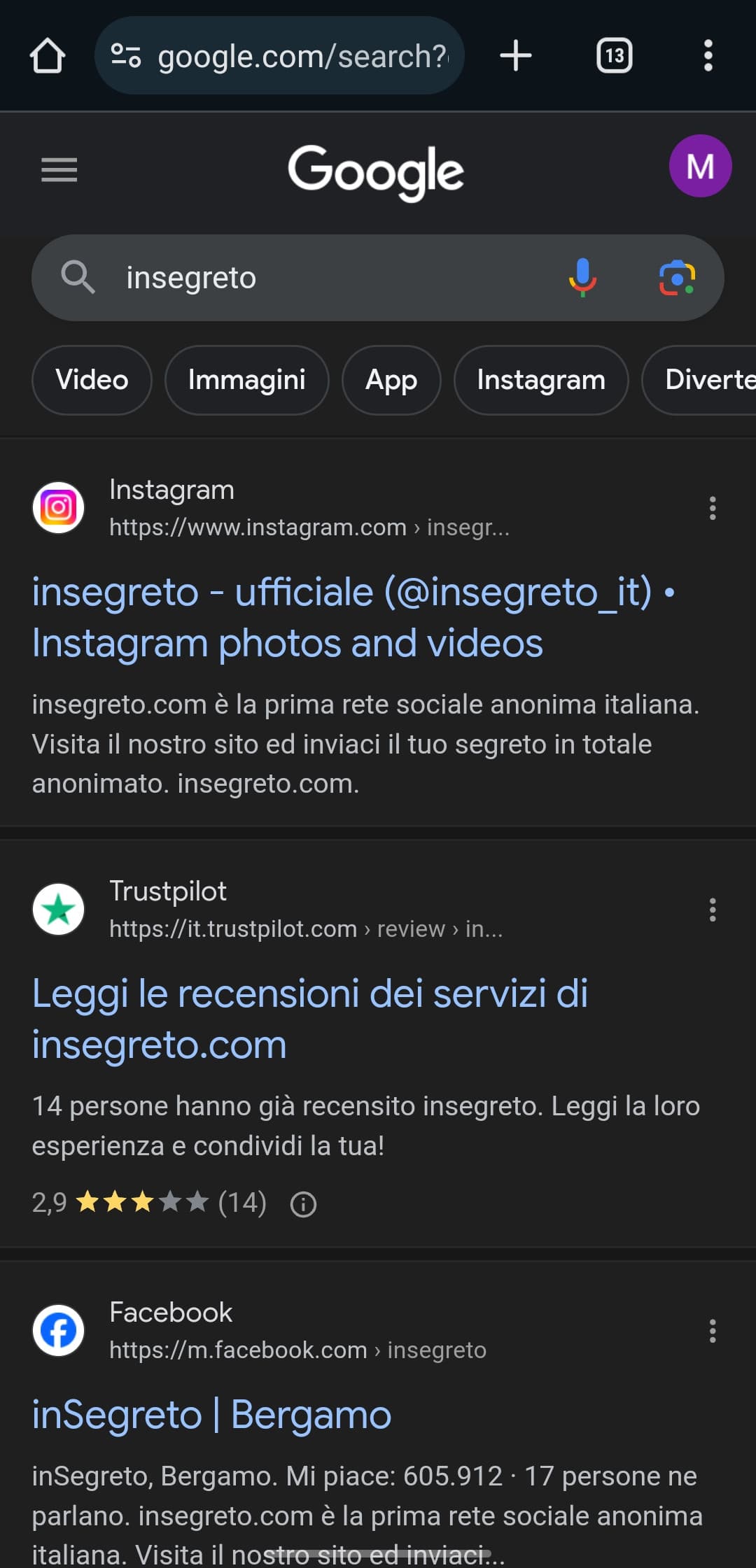 Ma perché non mi spuntava il sito?