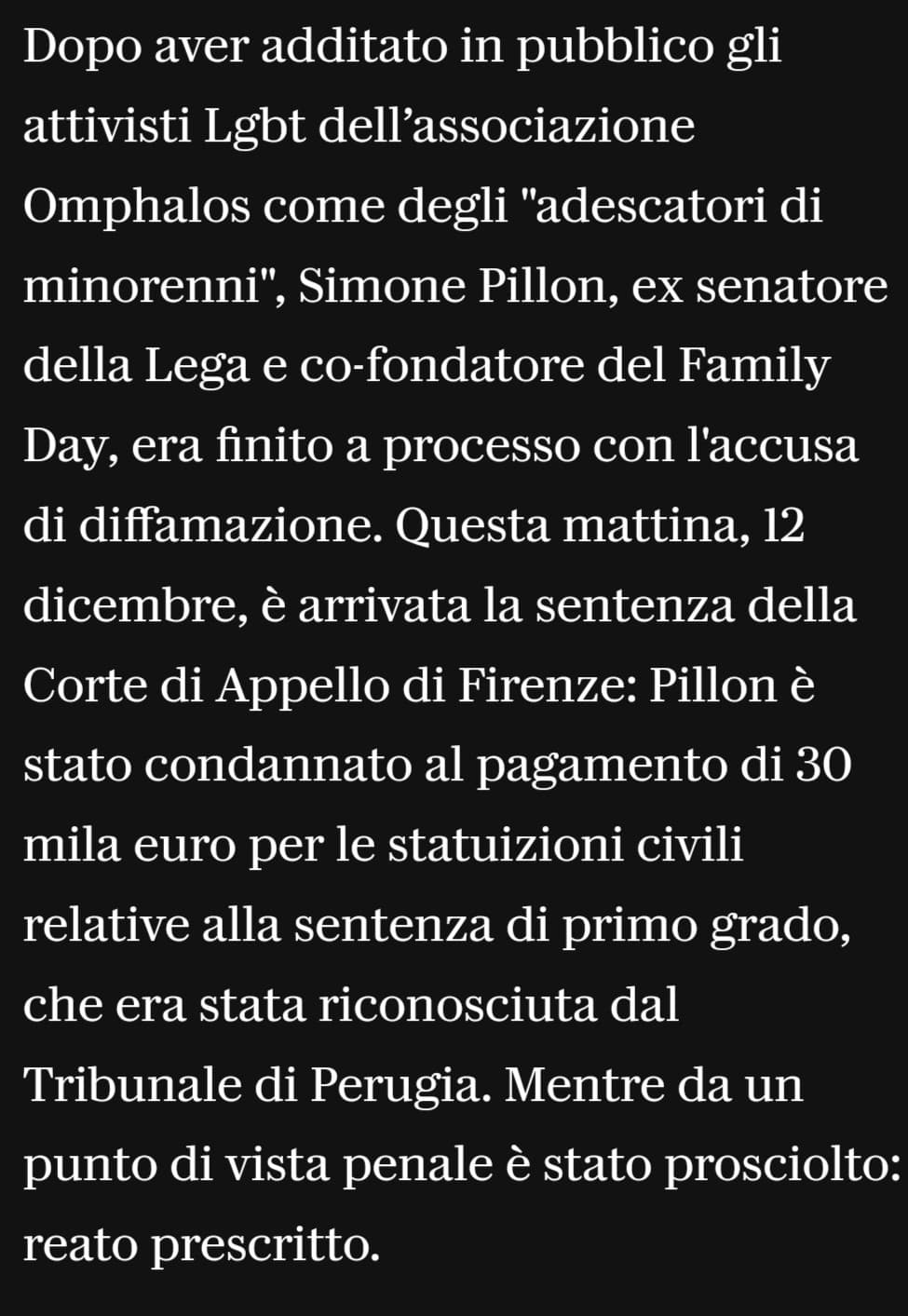 Le parole hanno un peso caro mio. Chissà perché scommetto che ricorrerà alla scusa del "paese democratico" e "libertà di parola" quando lui è tra i primi a minacciare la democrazia