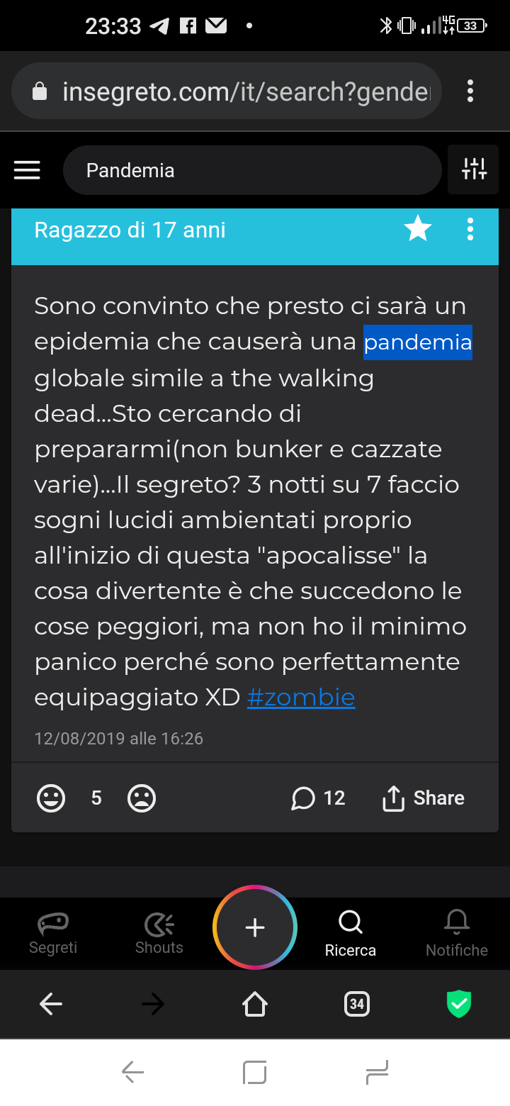 La data di questo segreto 