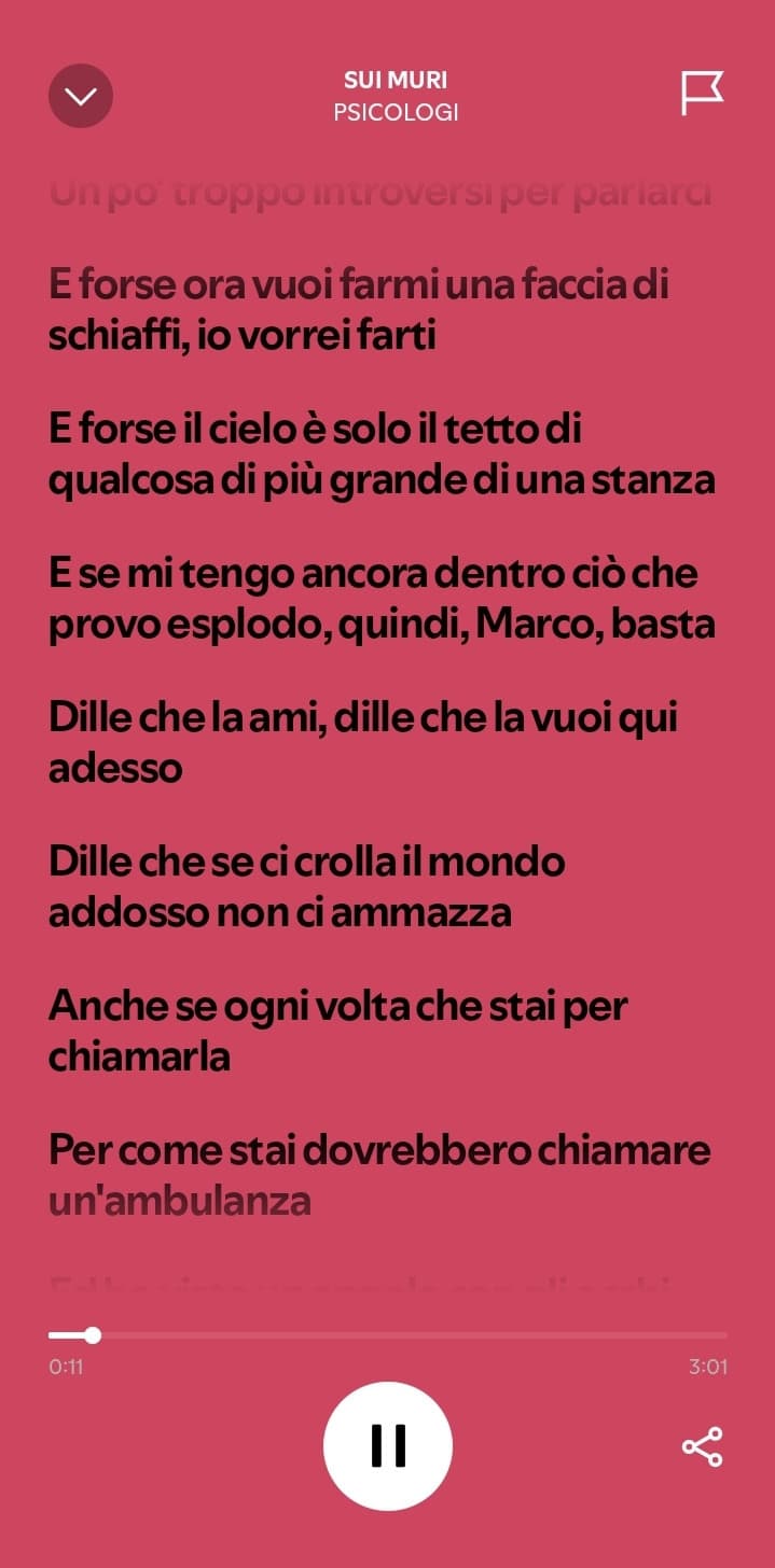 Mi piace sta canzone 