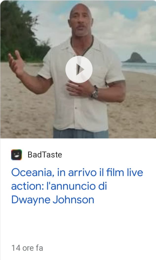 Non so nemmeno cosa mangerò stasera ma che theRock facesse parte del live action di Oceania ne ero sicuro 