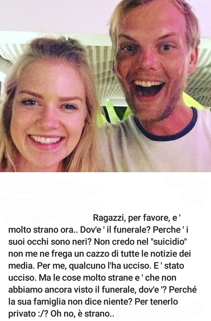 So che sentire sempre, costantemente avicii avicii avicii vi avrà scassato però in effetti c'è qualcosa di strano in tutto questo