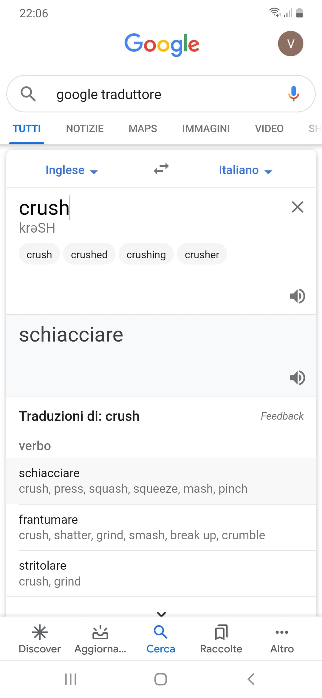 Ma ci siete o ci fate con sto crush, abbiamo l'italiano perché usare l'inglese 