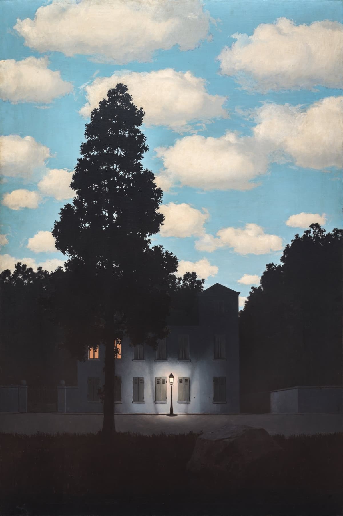 L’impero della luce, René Magritte, 1953-54