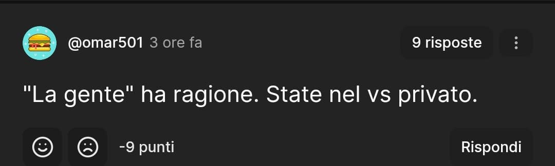 già solo che scriva vostro con vs dovrebbe farmi domandare perché gli rispondo ancora