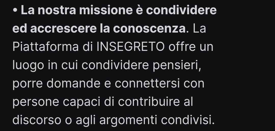 Chi cavolo si è inventato sta cosa che per forza bisogna scrivere segreti. A me sembra chiaro.