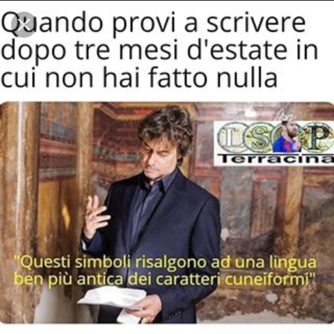 ancora non so scrivere adesso nonostante sia passato un mese...