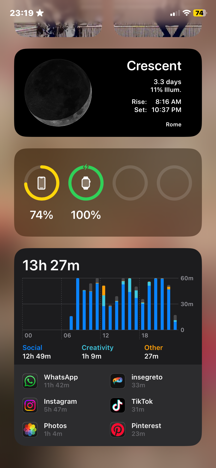 13 ore di screen time😍😍