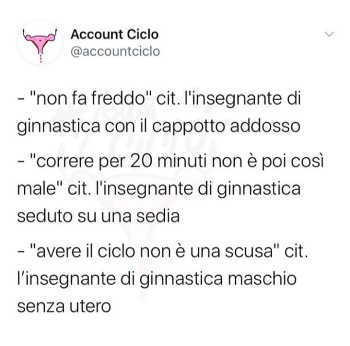 mi va sul cazzo il mio prof di ginnastica ✨