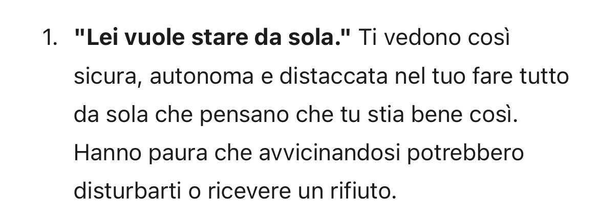 il problema della mia vita