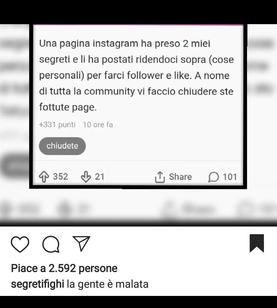 INSEGRETO VS INSTAGRAM