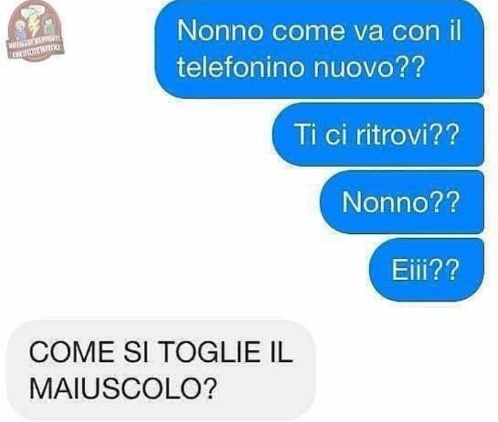 SI MA NON TI ARRABBIARE NONNO