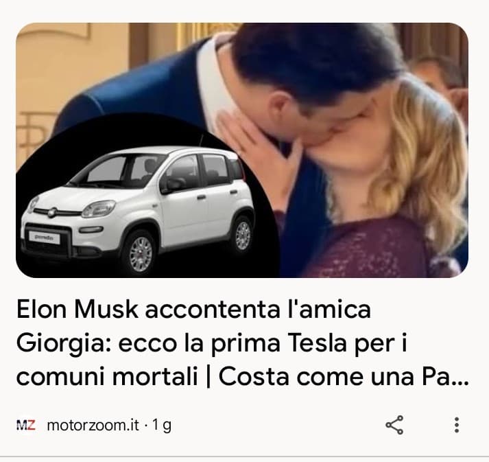 Anche per te Elon é solo un amico .....eh,Giorgia?