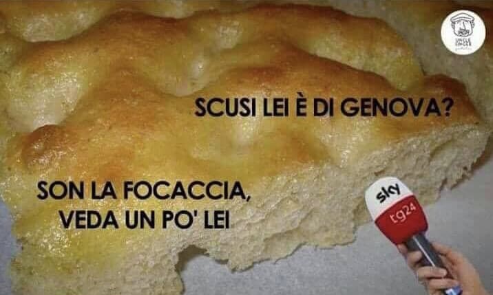 Amo la mia terra la mia Genova❤️La focaccia e il pesto❤️Il mare il porto e tutto ciò che offre. Ti amo terra mia fiero di essere genovese.
Per mandarvi a dormire sorridenti vi faccio un po’ ridere con questa foto?buona serata amicii