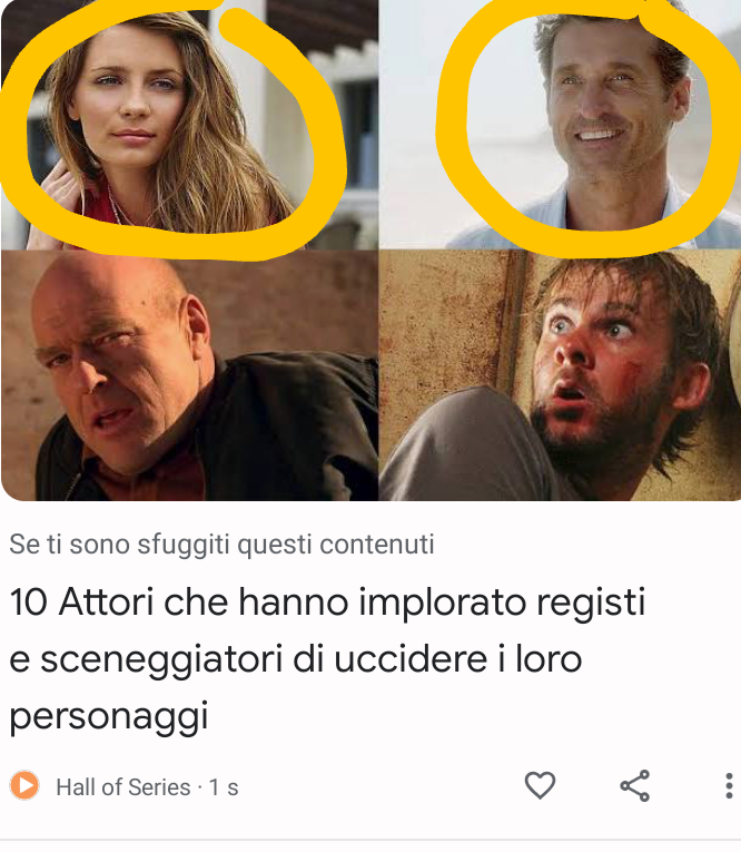 Loro soprattutto :( hanno rovinato le serie andandosene 