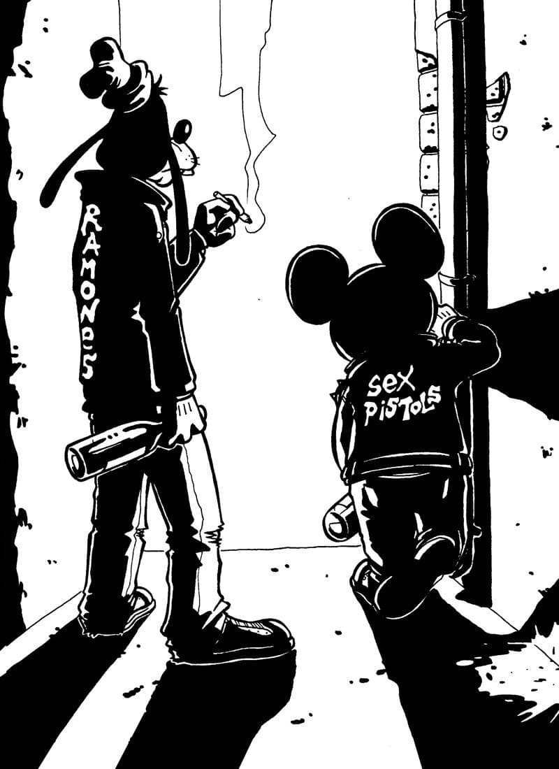 Topolino e Pippo versione punk