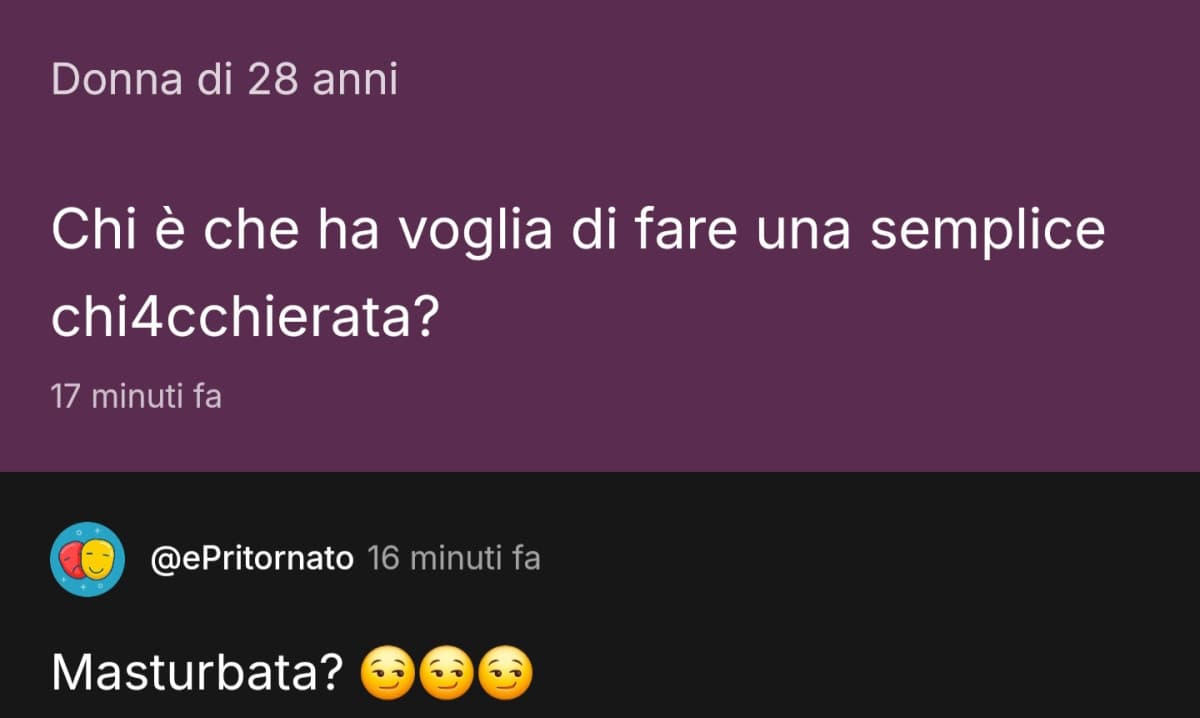 non capisco se sia un troll o soltanto monco