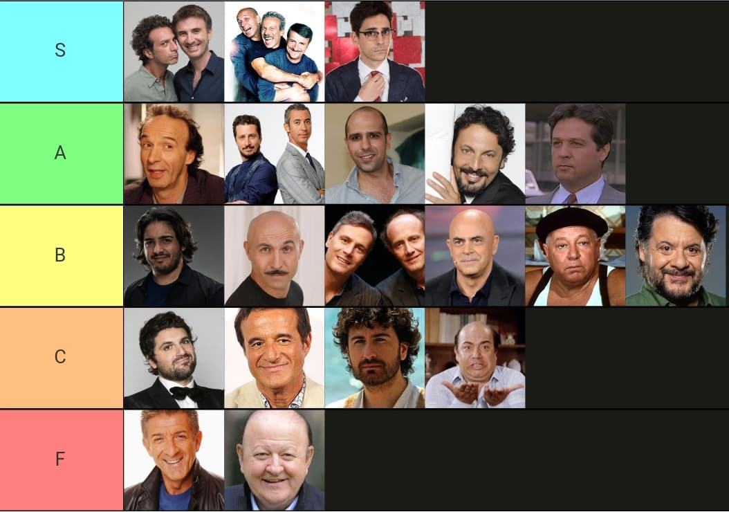 Vi esco anch'io la mia tierlist di comici italiani 