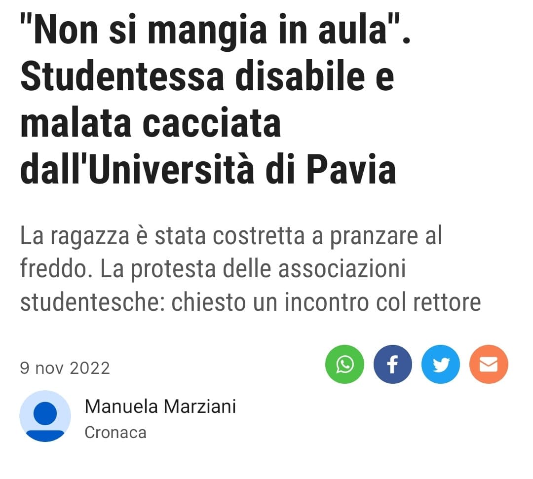 Obiettivamente la parte peggiore della questione disabilità è il limbo nel quale ci troviamo. Una buona base ma nessun avanzamento, nessun controllo, riconoscere un problema, avere delle risposte e poi non fare niente. Quando arrivano le bastonate poi, tut