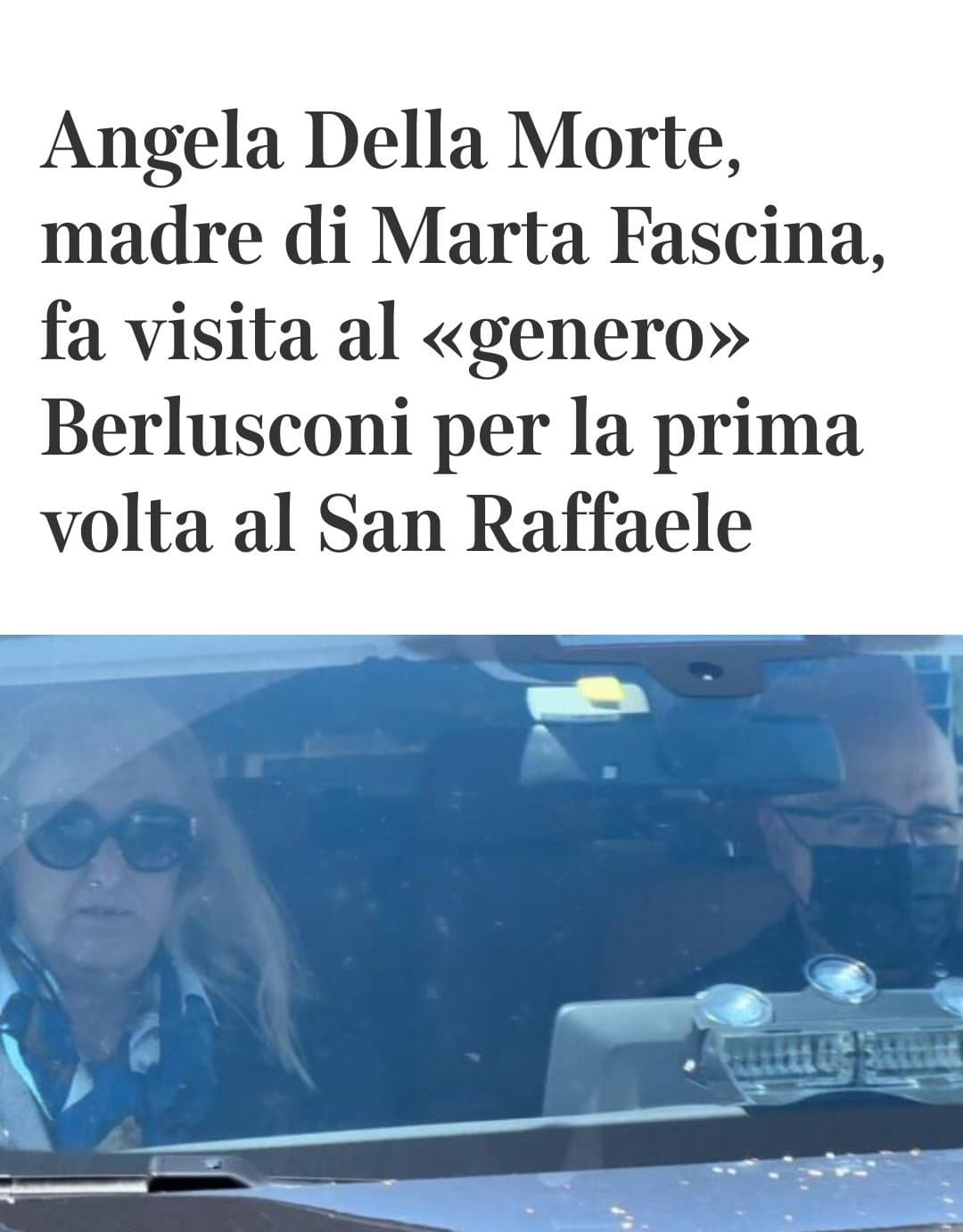 L'angela della morte fa visita a Berlusconi... Ormai è questione di giorni 