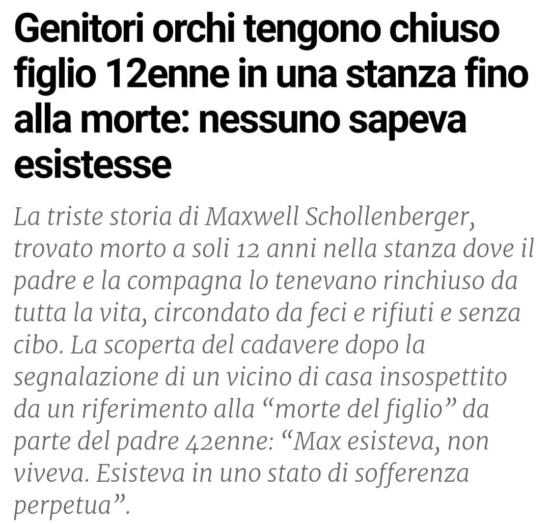 Non sempre i genitori si comportano da genitori.