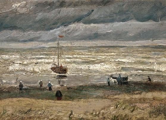 Spiaggia di Scheveningen durante un temporale, Vincent van Gogh 1882