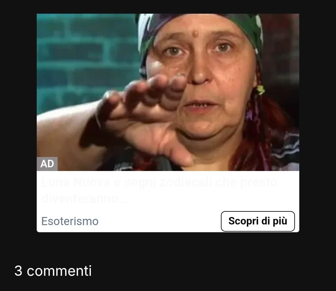 Insegreto perché c'è una pubblicità di una zingara fascista? 💀