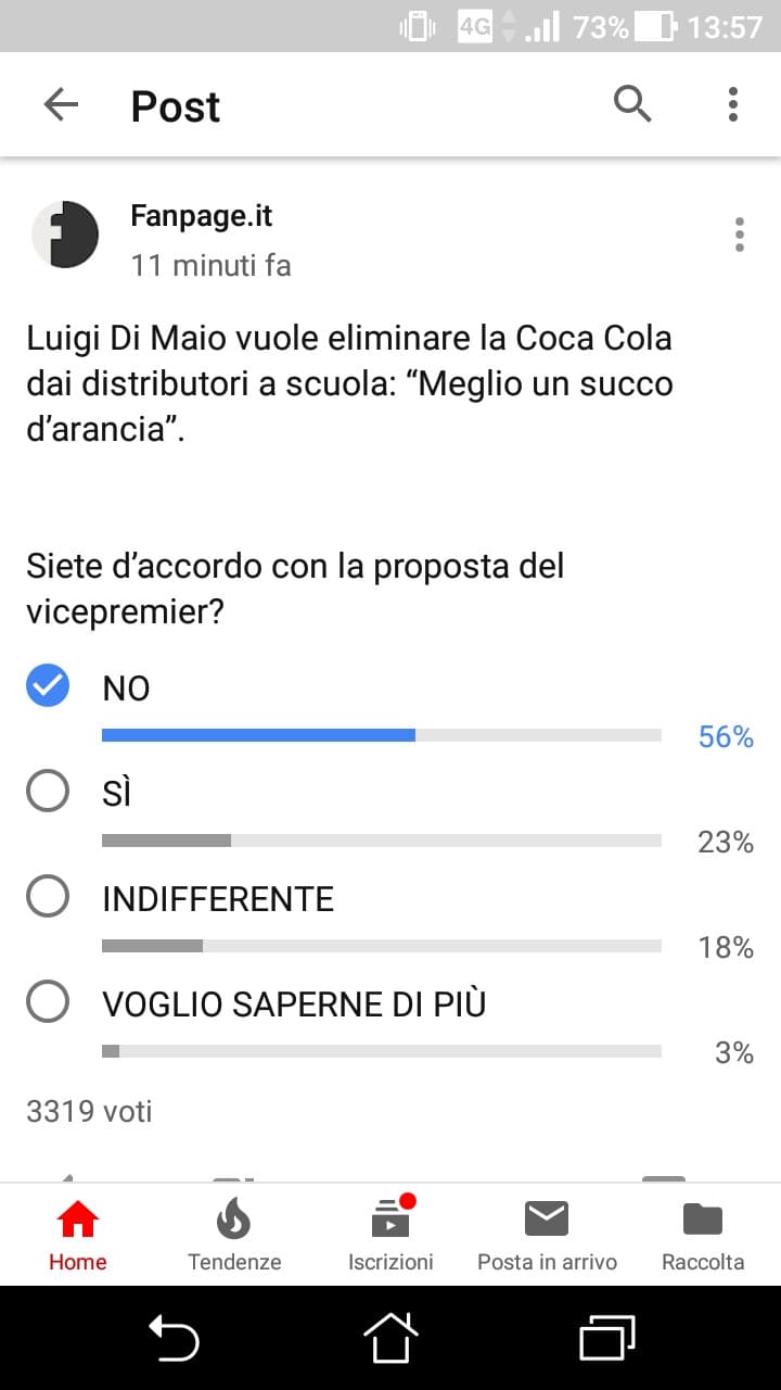 Ma cosa gli ha fatto la Coca-Cola non si sa