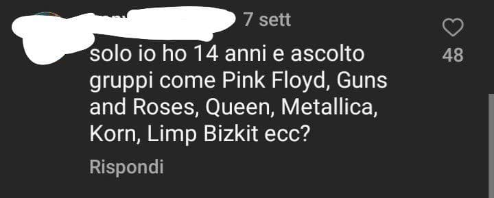 sì secondo me solo lei👍ma chi le conosce queste band 😂