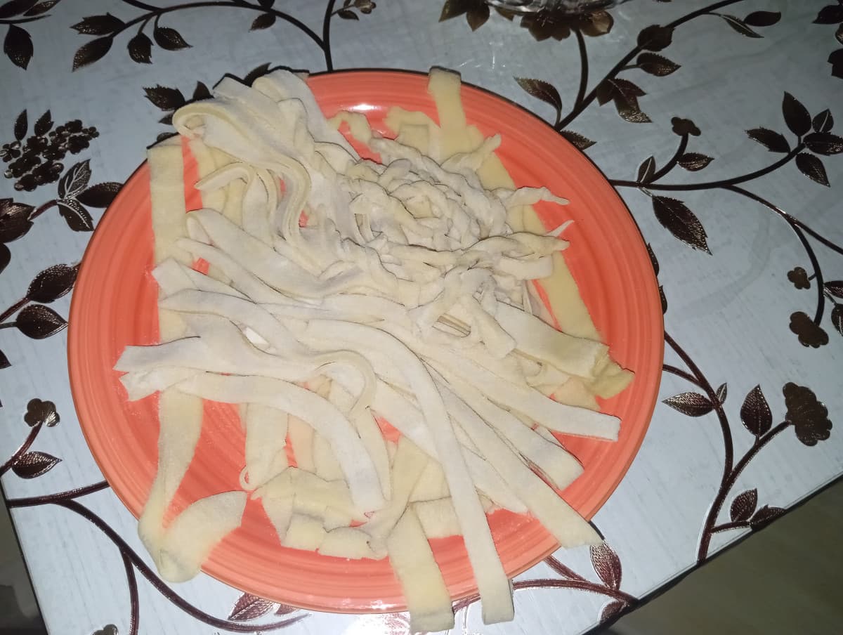 Le tagliatelle e fusilli 