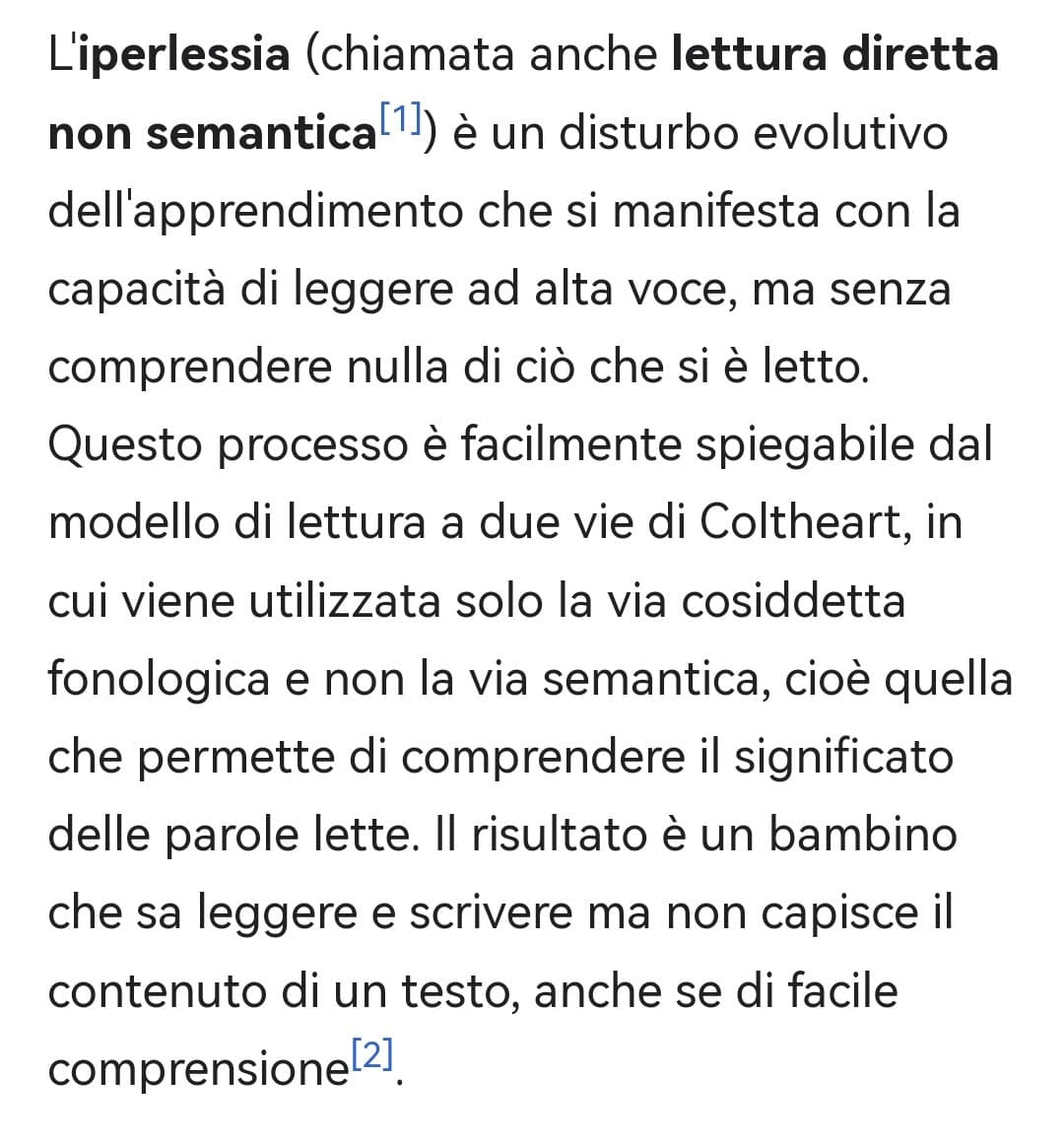 Ho appena scoperto di avere l'iperlessia, letteralmente non capisco un cazzo di quello che leggo se mi chiedono di leggere ad alta voce