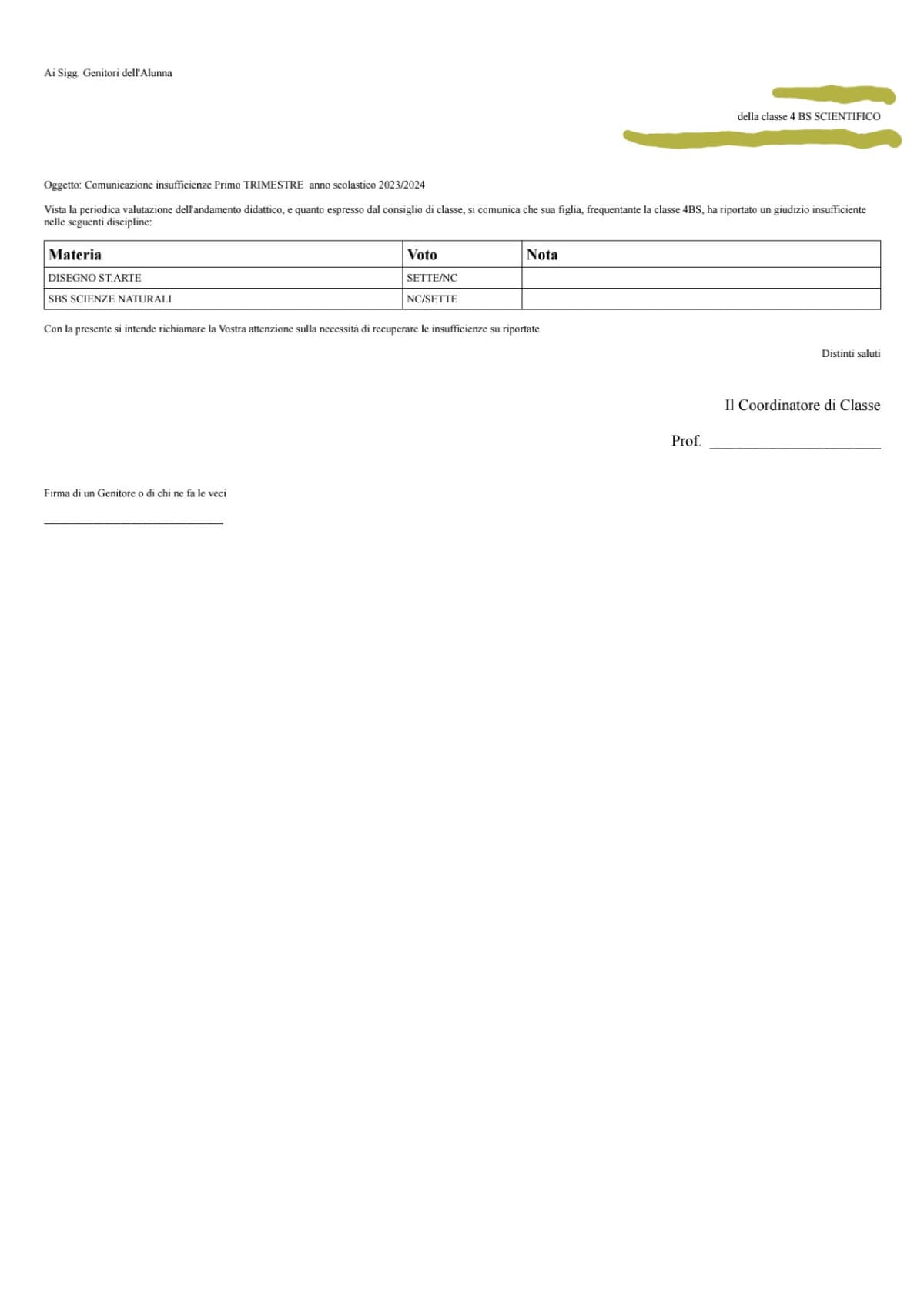 non avrei mai pensato di ricevere un email così