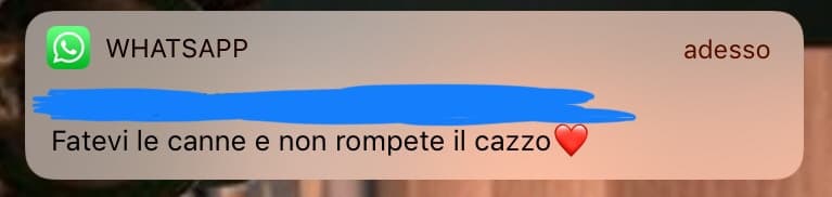 Con affetto a voi ed al mio gruppo di classe a cui questa persona l’ha mandato❤️