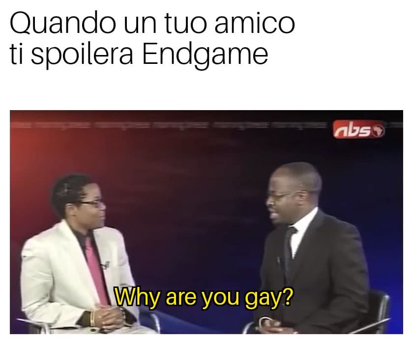 Quando un tizio ti spoilera Endgame