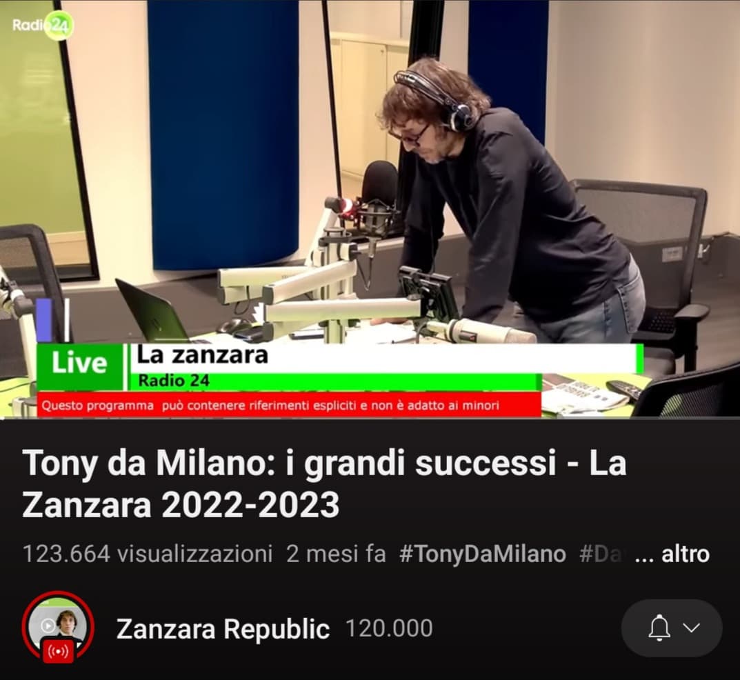 Mio padre Tony da Milano,neanche quotato che prima o poi verrà arrestato in qualche modo