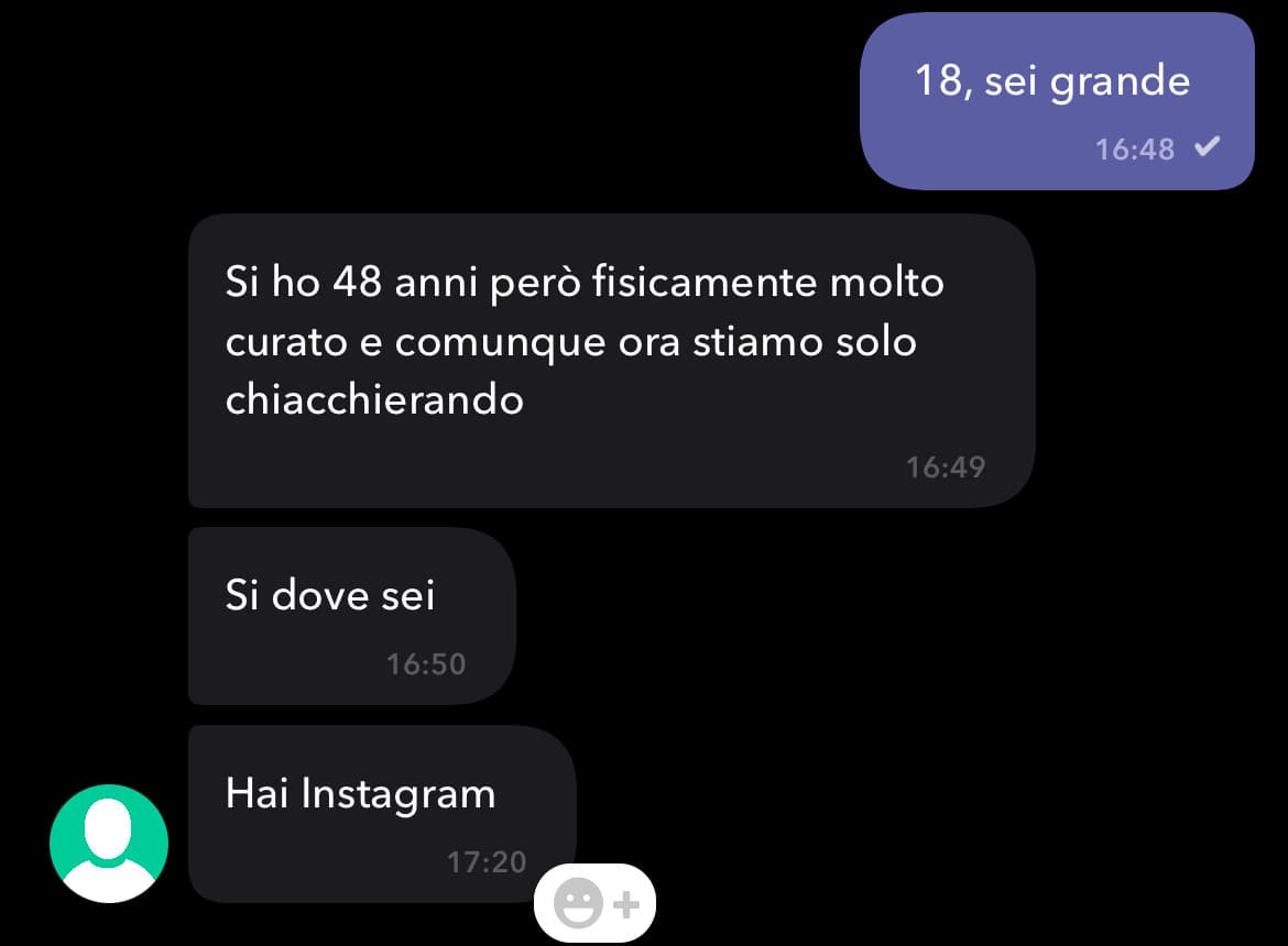 18-48 che ne dite? Potrebbe essere mio padre ma alla fine l’età è solo un numero vero?