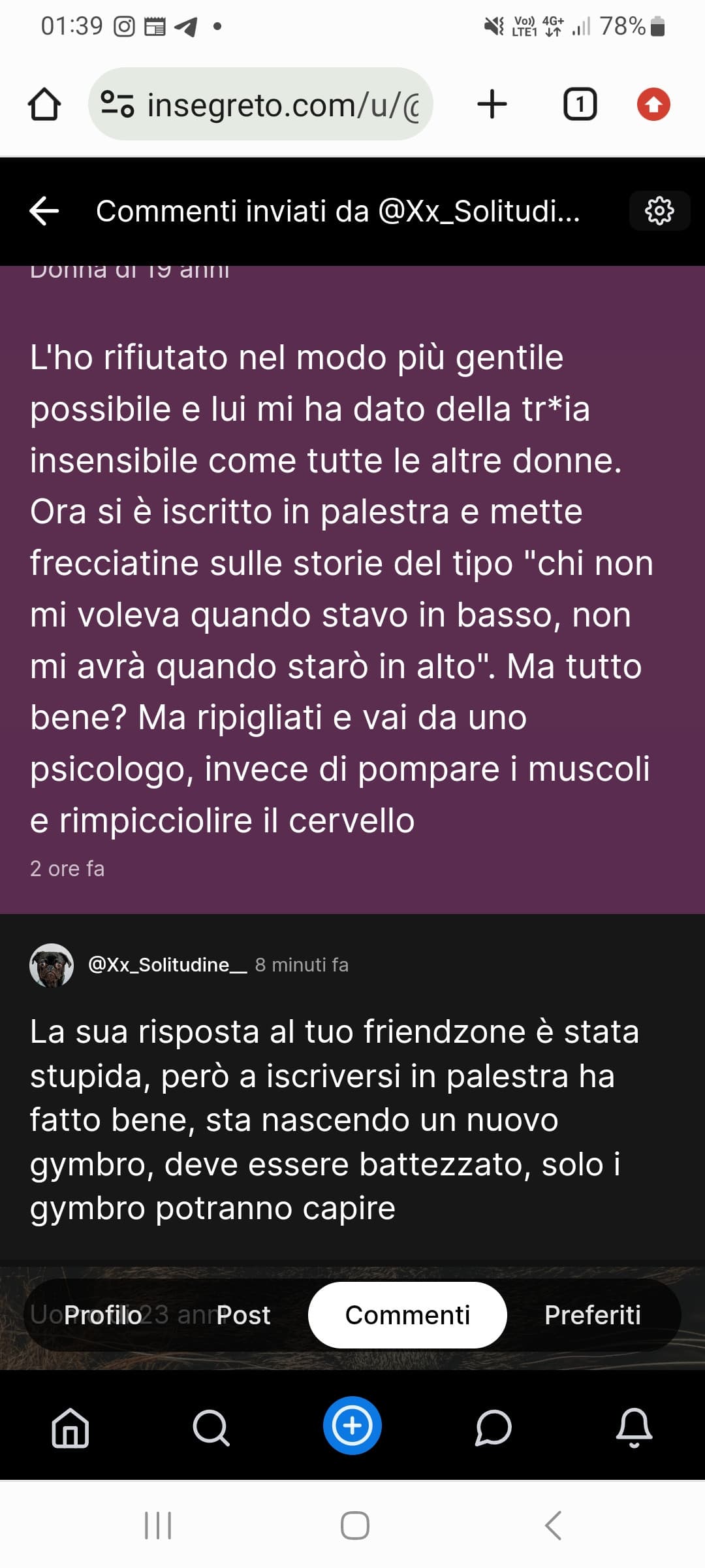 Devo condividere per battezzare il nuovo gymbro